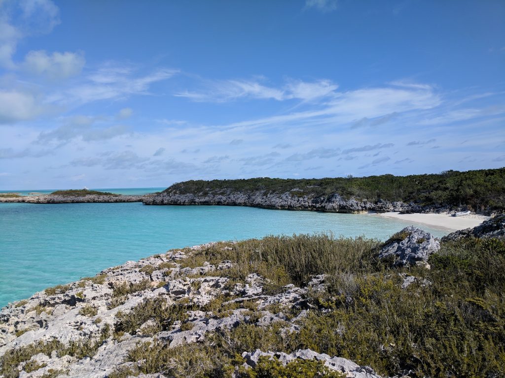 Beach Shroud key dingy exumas land and sea park