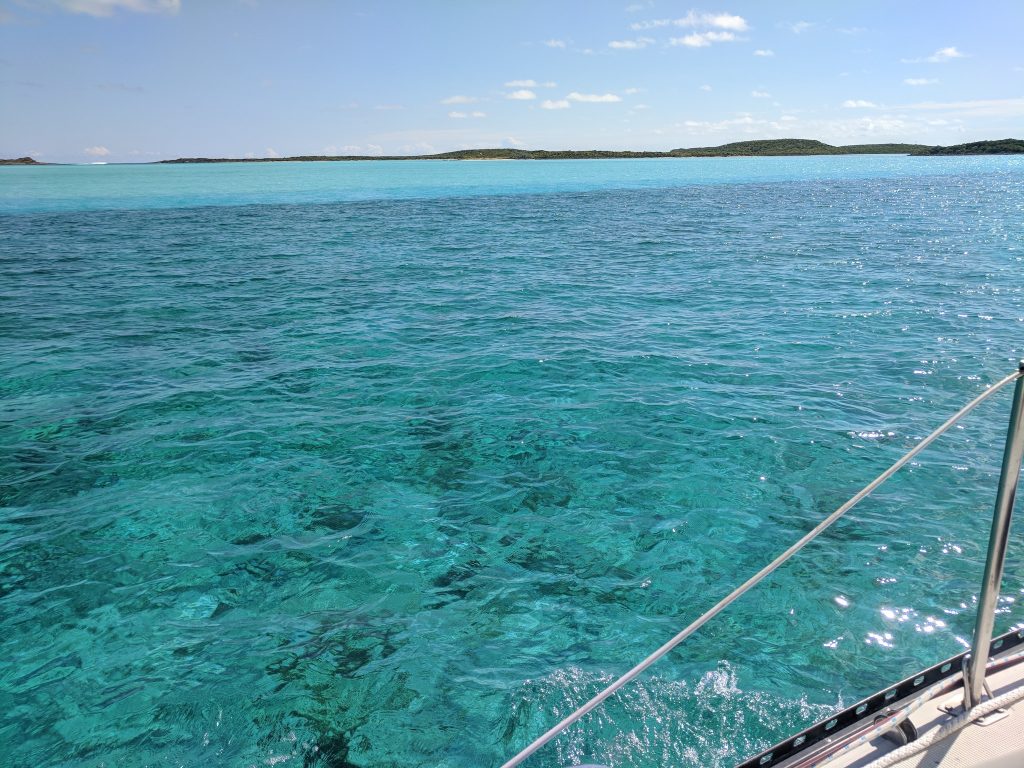 shallow water sailing exumas southern Bahamas